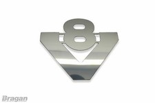 Chrome Badge 'V8' For Scania