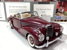 Franklin Mint 1:24 Scale Precision Model 1957 Mercedes Benz 300SC Roadster Boxed