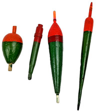 4 x Wooden Pike Fishing Floats