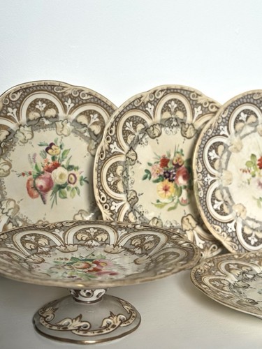 Set rare antique spode - set,
