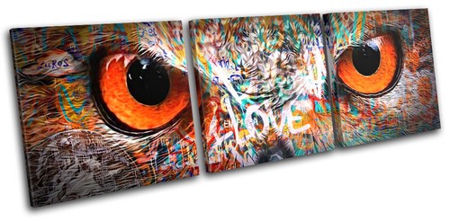 Urban grunge owl - eyes, graffiti