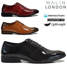 MENS FORMAL SHINY PATENT SHOES SMART PARTY WORK WEDDING OFFICE DRESS SUIT SIZE