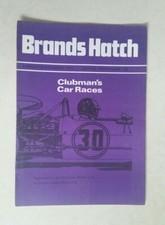 BRANDS HATCH OFFICIAL PROGRAMME 1ST DECEMBER 1974   CLUBMAN'S CAR RACES