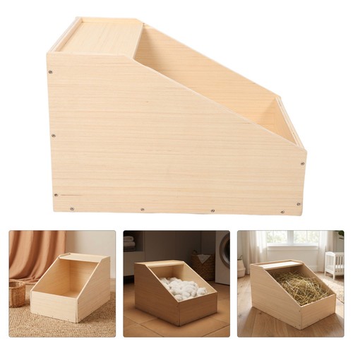Wooden rabbit den - box:, small
