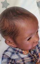  AA Ethnic Reborn Doll 22" Heidi by Karola Wegerick. 