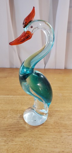 Blue heron crane bird - 9.25",