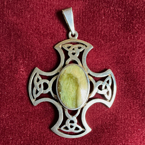 Celtic cross pendant silver - pendant,