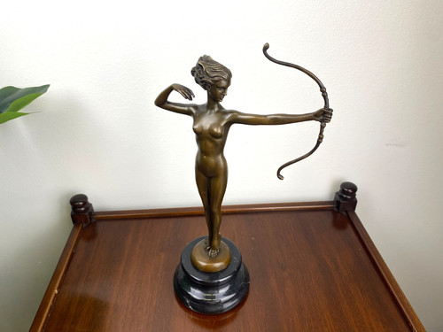 Bronze sculpture diana the - diana,