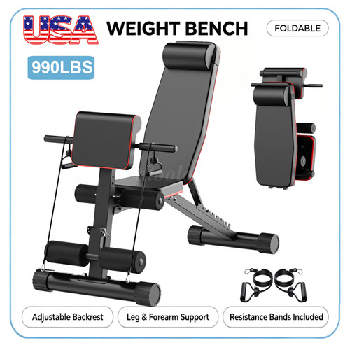 990lbs adjustable weight bench - adjustable,
