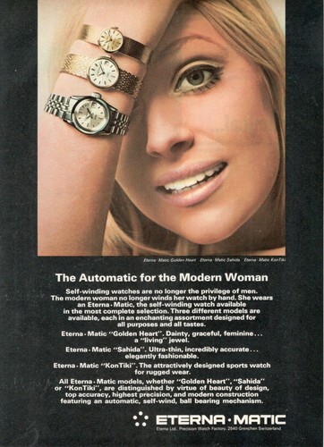 Eterna matic watch - watch, golden