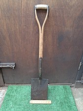 Vintage Garden Tools, Brades Spade Wooden Y Handle Digging Tool (#251)