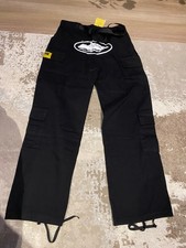 Corteiz Mens Black Cargo Track