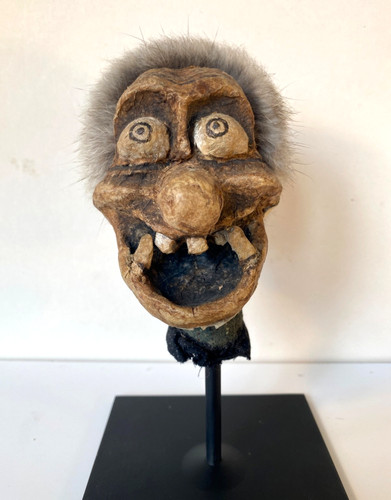 Vintage papier mache monster - vintage,