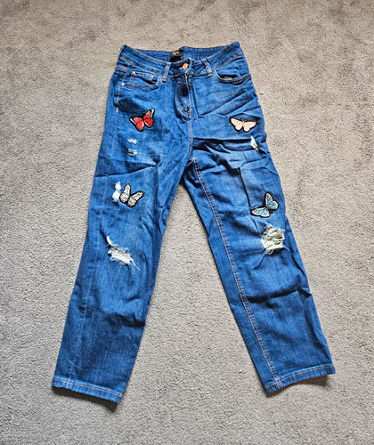 Denim blue mom - blue, rise