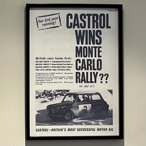 Bmc mini cooper - castrol, wins