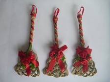 3 Mini Wicker Christmas Carpet