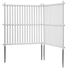 Uimoso 48" Wx48" H Vinyl Privacy Fence Panels Air Conditioner Fence Strip Panels