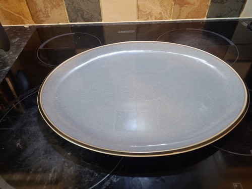 Denby large oval grey - grey, platter