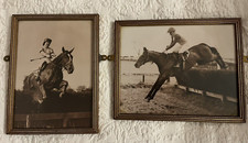 Pair Framed Vintage Horse