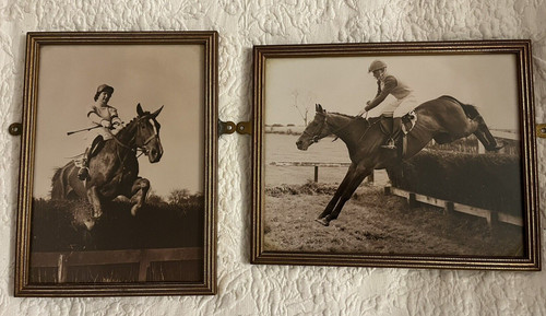 Pair framed vintage - pair,