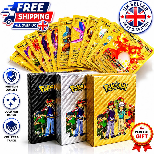 55pcs pokemon card foil gold - 55pcs,