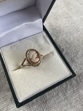 Vintage 9ct Yellow Gold Cameo