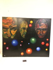 Huge Surreal Oil on Canvas "75" - very strange very 70's !! - 120 x 100cm