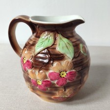 Vintage 1930's Royal Art Pottery Floral Milk Jug