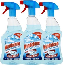 Windolene Glass & Shiny Surfaces, Window and Glass Cleaner, 750ml, Pack of 3