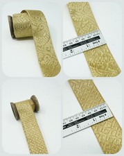 Golden Tissue Lace Ribbon 4Cm