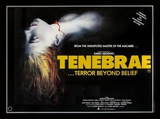 TENEBRAE 1982 UK quad poster