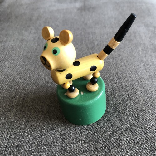 Thumb push puppet leopard - puppet,