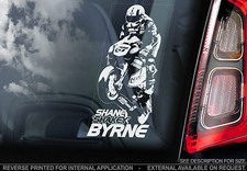 Shane 'Shakey' Byrne #67 - Superbike Car Window Sticker - BSB Motorbike Sign Art