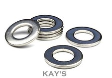 FLAT STEEL WASHERS FORM A THICK TO FIT METRIC SCREWS AND BOLTS ZINC PLATED BZP