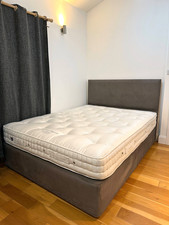 Vispring Mattress & Divan Set, King Size 150x200 cm, Muses Headboard, Luxury Bed