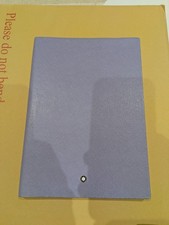 Montblanc Notebook #146 Light Blue Lined Silver Cut Notebook