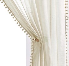 Sheer linen look - linen-look, curtains