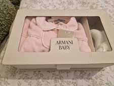 Armani Baby Grow Girl 12 Months With Rattle