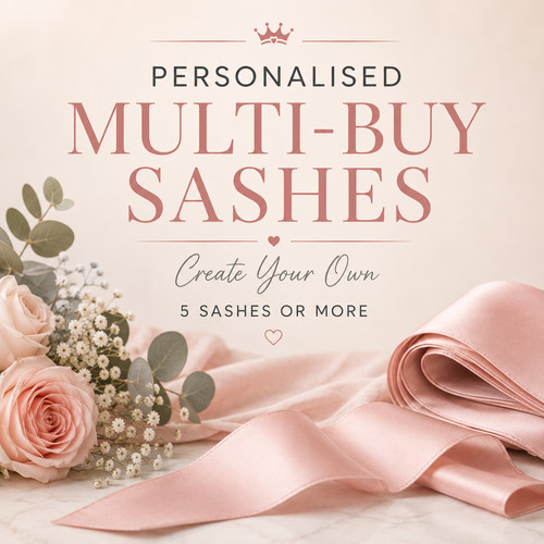Personalised multi buy sashes - multi-buy,