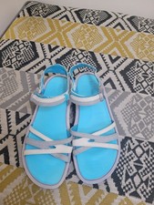 EUC Womens Merrell Enoki Strap Adjustable Walking Sandals Size 6 EU 39 sky blue