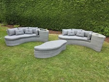 Oakfield Gray Rattan Day Bed