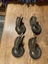Flexello Vintage Trolley Castor Wheels. Spring Loaded Suspension
