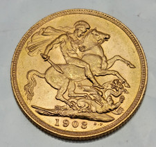 22ct Gold Sovereign Edward