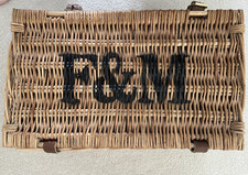 F&M Wicker Hamper Basket