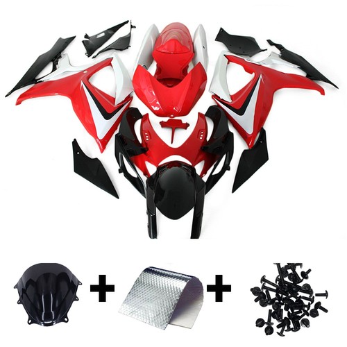 Red white black fairings for - black,