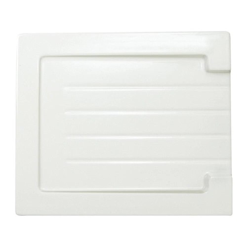 Grooved ceramic gloss white - ceramic,