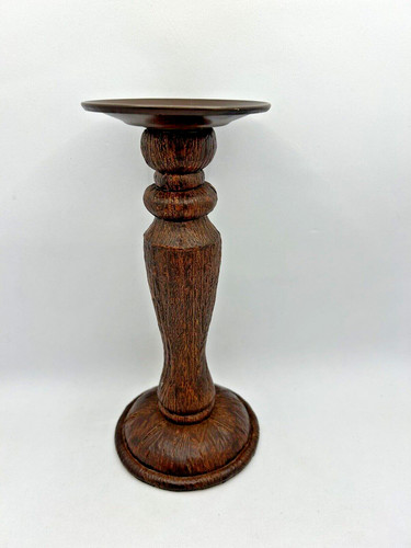 Vintage rustic carved candle - vintage,