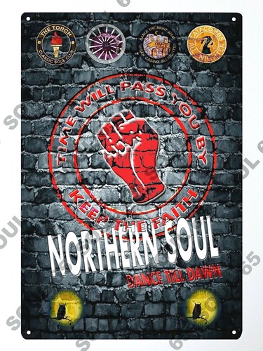 Northern soul metal sign - northern,