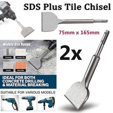2x Tile Chisel SDS Plus Chisel