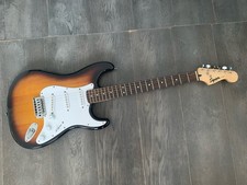 FENDER SQUIER STRATOCASTER, SUNBURST SQUIER STRAT ELECTRIC GUITAR
